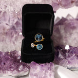 Divine Guidance High Vibe Sparkle Adjustable Austrian Crystal Ring