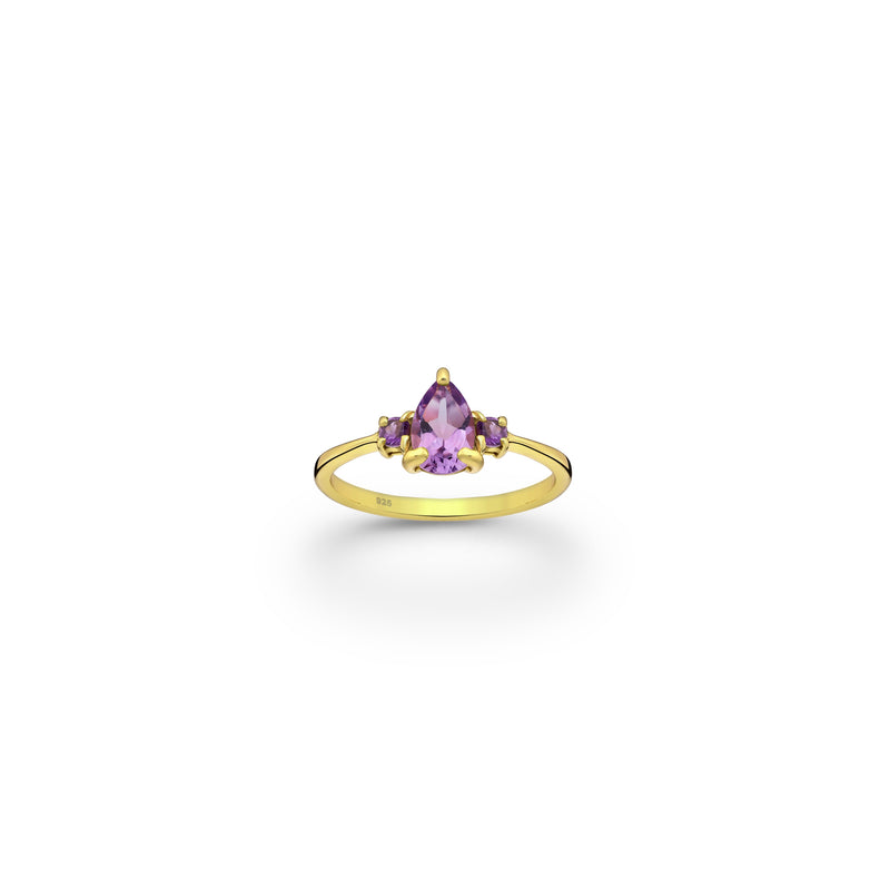 Princess Of The Divine Amethyst Crystal Ring