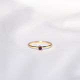 Simplicity Amethyst Crystal Ring
