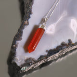 Carnelian Point Necklace