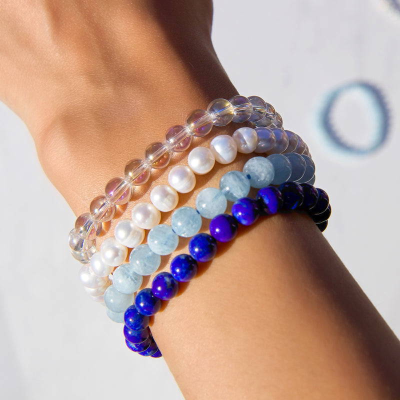 Aquamarine Crystal Bracelet.