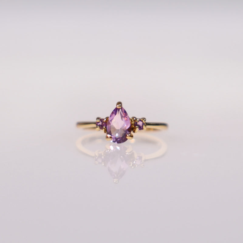 Princess Of The Divine Amethyst Crystal Ring