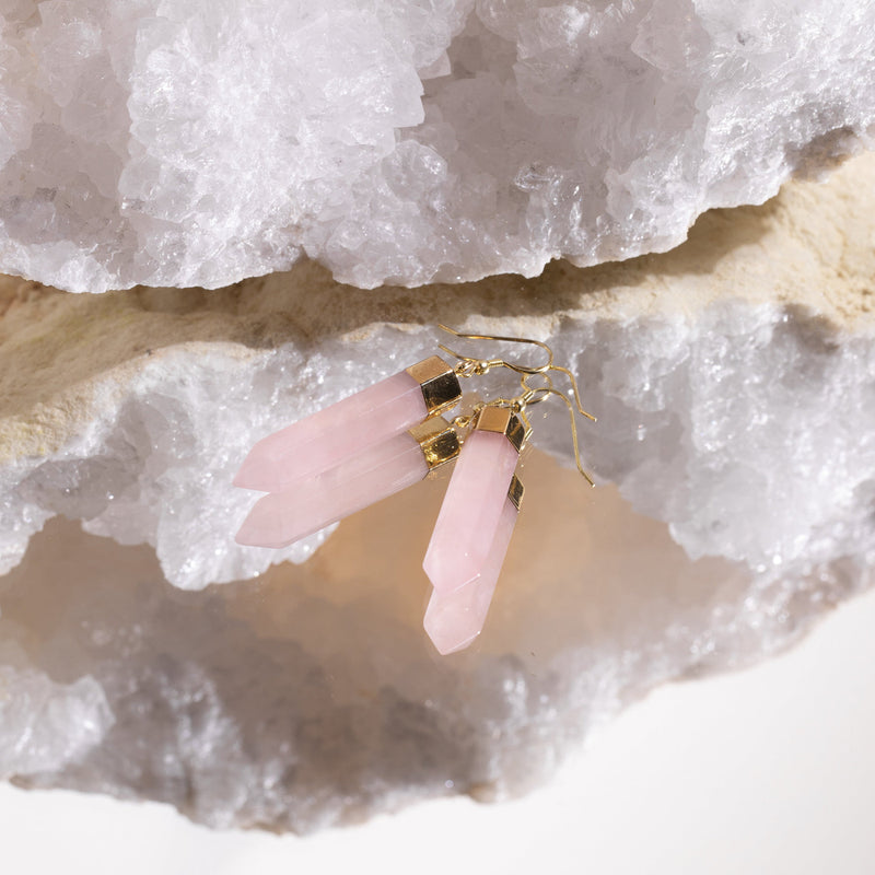 Rose Quartz Jewelry Set