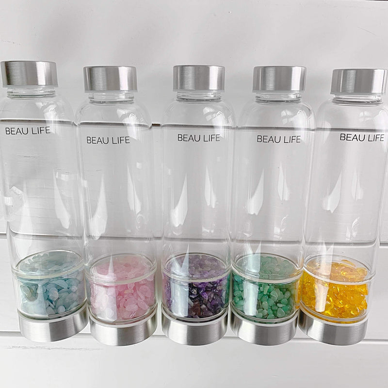Aquamarine Crystal Water Bottle.