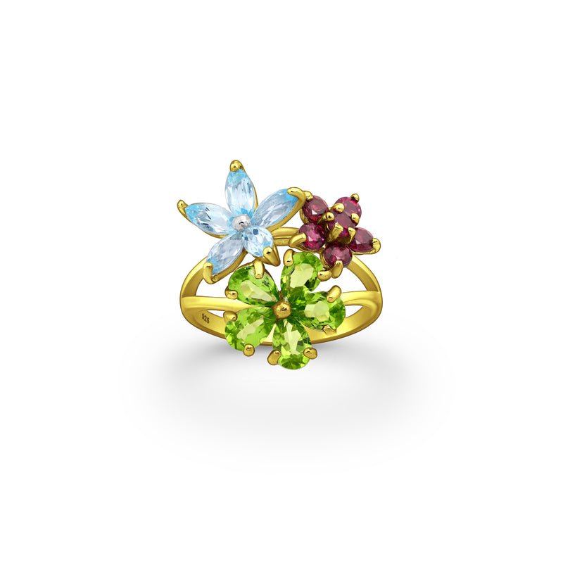 Flower Girl Crystal Ring