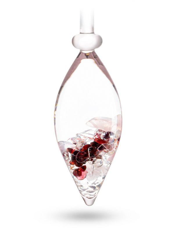 Water Stick VitaJuwel "Love" (rose quartz, garnet, rock crystal) With "Era" Water Carafe, 1.3L - Beau Life